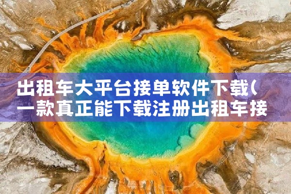 出租车大平台接单软件下载