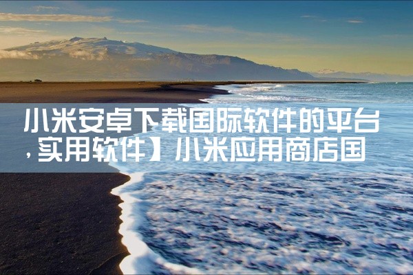 小米安卓下载国际软件的平台